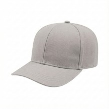 USA-made 6S White Cotton Duck baseball cap, 3q view, manufactured in Newark NJ