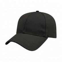USA-made 6L Black Diamond Pro baseball cap, 3q view, manufactured in Newark NJ