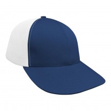 Navy-White Split Lowstyle Spacer Mesh Snapback Baseball Cap