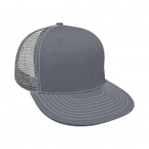 Heather Grey-Light Gray Meshback Snapback Dad Cap