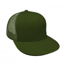Olive Meshback Snapback Dad Cap