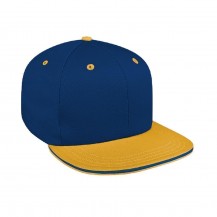 Two Tone Sandwich Wool Snapback Flat Brim