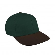 Hunter Green-Black 2 Tone Prostyle Duck Velcro Baseball Cap
