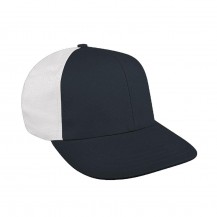 Dark Gray-White Split Prostyle Ripstop Slider Baseball Cap