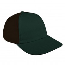 Hunter Green-Black Domestic Snapback Dad Cap