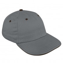 Light Gray-Black Domestic Slide Buckle Dad Cap
