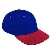 Royal Blue-Red Canvas Slide Buckle Dad Cap