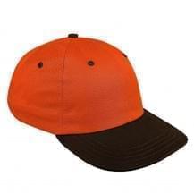 Orange-Black Canvas Snapback Dad Cap