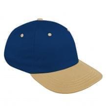 Navy-Khaki Wool Snapback Dad Cap