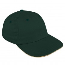 Sandwich Brim Wool Leather Dad Cap