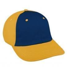 Navy-Athletic Gold Pro Knit Snapback Dad Cap