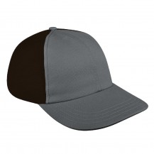 Light Gray-Black Split Unstructured Stretchfit Baseball Cap
