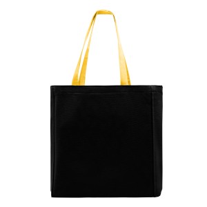 USA Made Black/Gold Long Handle Zip Top Dyed Gusset
