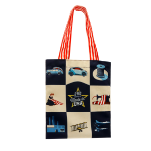 USA Made Full Bleed Printed Handle Canvas Flat Tote