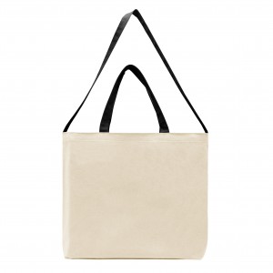 USA Made Natural/Black Deluxe Natural Canvas Shoulder Strap Gusset