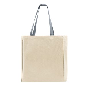 USA Made Natural/Graphite Deluxe Long Handle Zip Top Natural Gusset