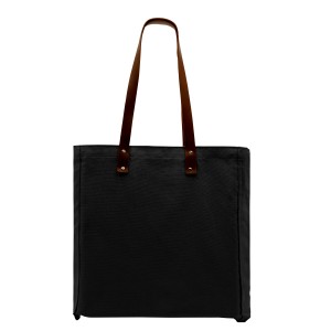 Leather Handle Cotton Twill Gusset