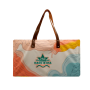 Leather Handle Full Bleed Canvas T Bottom