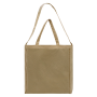 Natural Canvas T Bottom Shoulder Carry Tote