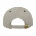 USA-made 5L Putty-Black Chino baseball cap, back view, manufactured in Newark NJ