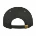USA-made 5L Black-Light Gray Chino baseball cap, back view, manufactured in Newark NJ