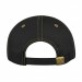 USA-made 5L Black-Khaki Chino baseball cap, back view, manufactured in Newark NJ