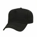 USA-made 5L Black-Khaki Chino baseball cap, 3q view, manufactured in Newark NJ