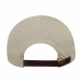 USA-made 5L Putty Chino baseball cap, back view, manufactured in Newark NJ