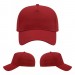 USA-made 5L Red Chino baseball cap, virtual view, manufactured in Newark NJ