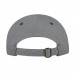 USA-made 5L Dark Gray-Light Gray Chino baseball cap, back view, manufactured in Newark NJ