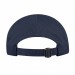 USA-made 5L Navy-Athletic Gold Chino baseball cap, back view, manufactured in Newark NJ