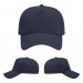 USA-made 5L Navy Chino baseball cap, virtual view, manufactured in Newark NJ