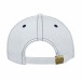 USA-made 5S White-Navy Chino baseball cap, back view, manufactured in Newark NJ