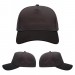 USA-made 5S Dark Gray-Black Chino baseball cap, virtual view, manufactured in Newark NJ