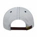 USA-made 5S White-Navy Chino baseball cap, back view, manufactured in Newark NJ