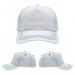 USA-made 5S White-Navy Chino baseball cap, virtual view, manufactured in Newark NJ
