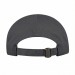 USA-made 5S Dark Gray-Light Gray Chino baseball cap, back view, manufactured in Newark NJ