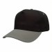 USA-made 5S Black-Light Gray Chino baseball cap, 3q view, manufactured in Newark NJ