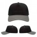USA-made 5S Black-Light Gray Chino baseball cap, virtual view, manufactured in Newark NJ