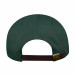 USA-made 5L Hunter Green Brushed Denim baseball cap, back view, manufactured in Newark NJ