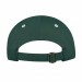 USA-made 5L White-Hunter Green Brushed Denim baseball cap, back view, manufactured in Newark NJ
