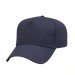 USA-made 5L Navy Cotton Duck baseball cap, 3q view, manufactured in Newark NJ