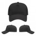 USA-made 5L Black Cotton Duck baseball cap, virtual view, manufactured in Newark NJ