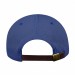 USA-made 5S Royal Blue Cotton Duck baseball cap, back view, manufactured in Newark NJ