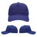 USA-made 5S Royal Blue Cotton Duck baseball cap, virtual view, manufactured in Newark NJ