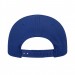 USA-made 5S Royal Blue Cotton Duck baseball cap, back view, manufactured in Newark NJ