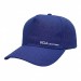 USA-made 5S Royal Blue Cotton Duck baseball cap, decorated view, manufactured in Newark NJ