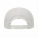 USA-made 5S White Cotton Duck baseball cap, back view, manufactured in Newark NJ