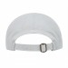 USA-made 5S White Cotton Duck baseball cap, back view, manufactured in Newark NJ