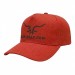 USA-made 5S Orange Cotton Duck baseball cap, decorated view, manufactured in Newark NJ